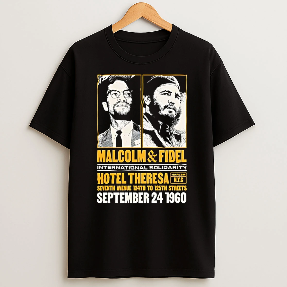 Malcolm And Fidel At Hotel Theresa T Shirt