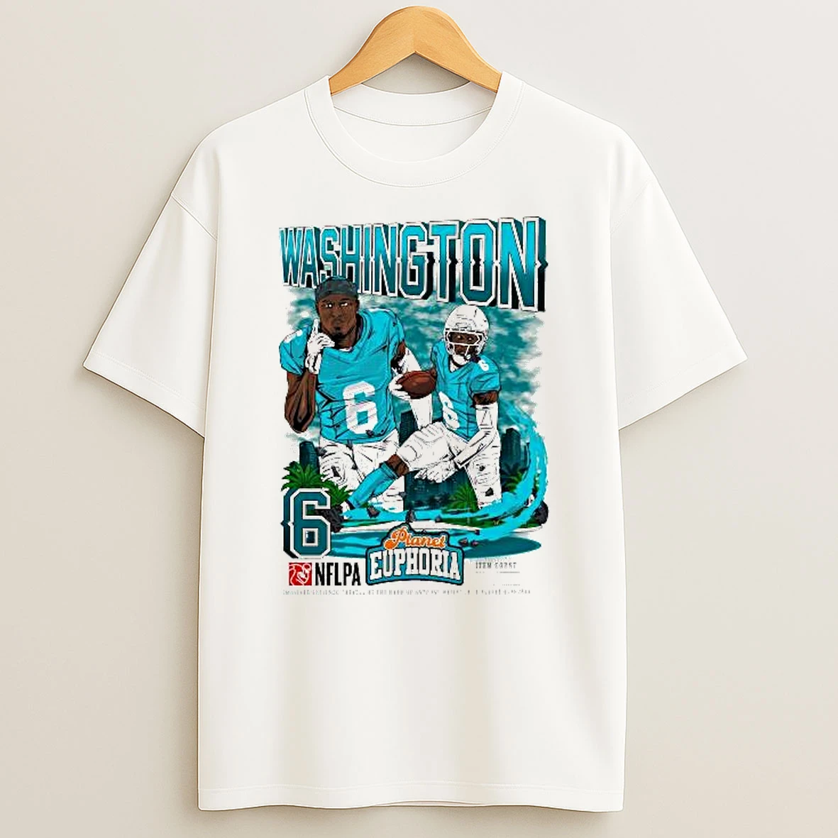 Malik Washington Miami Dolphins Nflpa 2025 T Shirt
