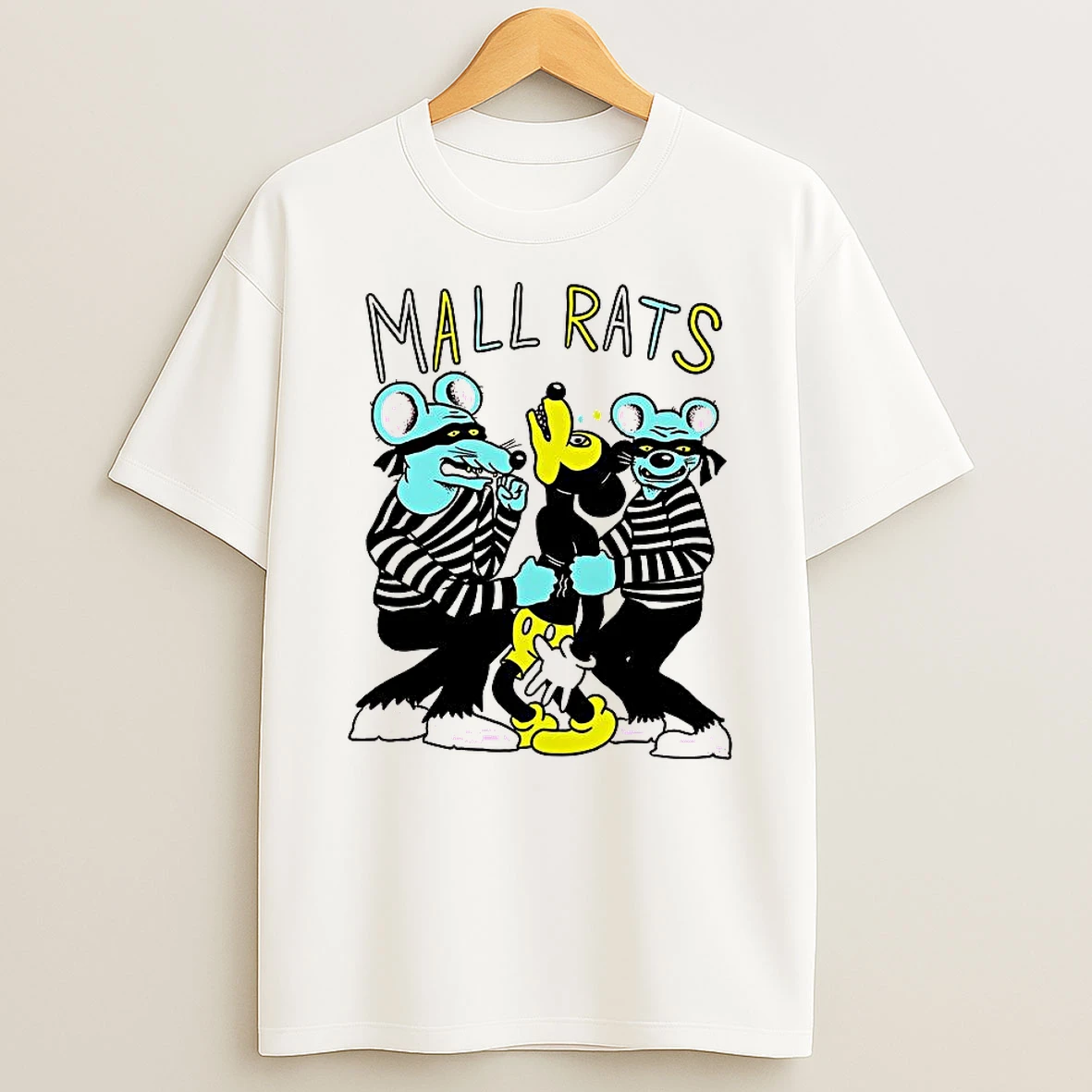 Mall Rats Mickey Sucker Punch Sarcastic T Shirt
