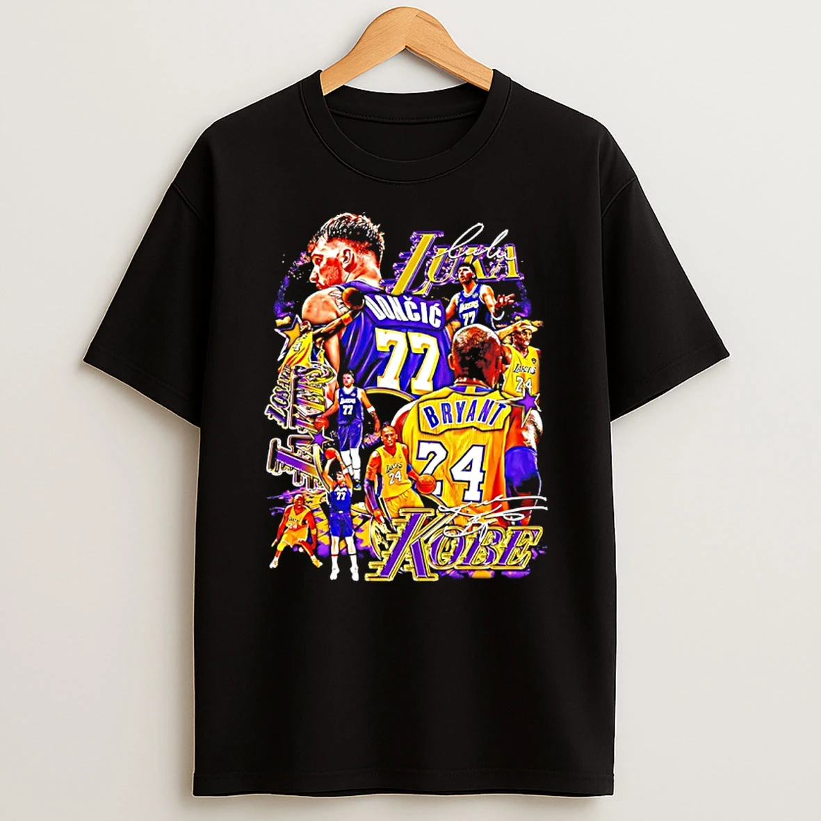Mamba Luka Mamba Bryant And Luka Doncic La Lakers Signatures T Shirt