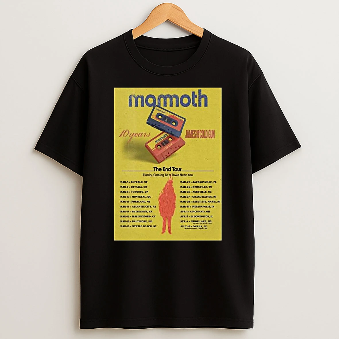 Mammoth 2026 10 Years The End Tour T Shirt