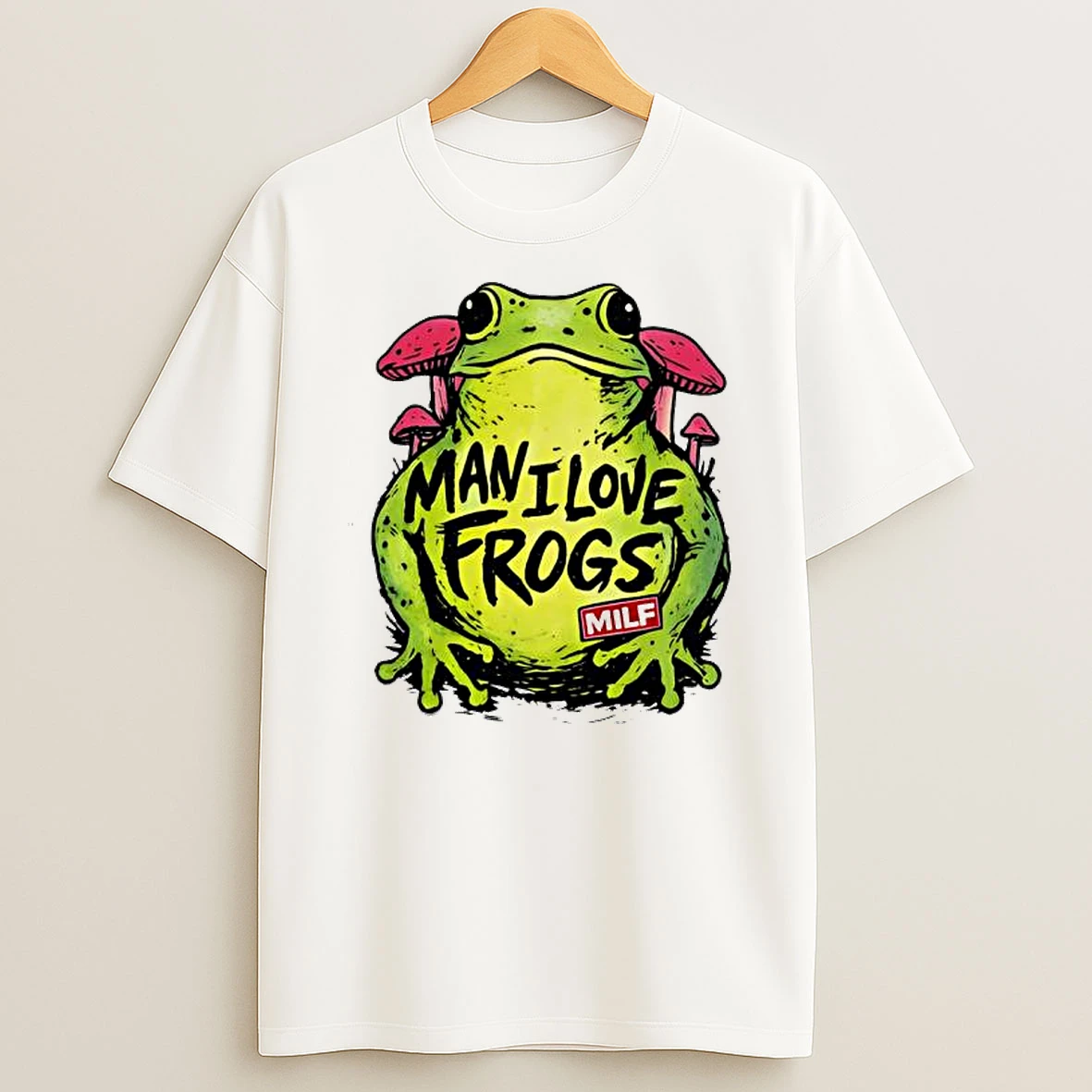 Man I Love Frogs Cute Kawaii Frog T Shirt