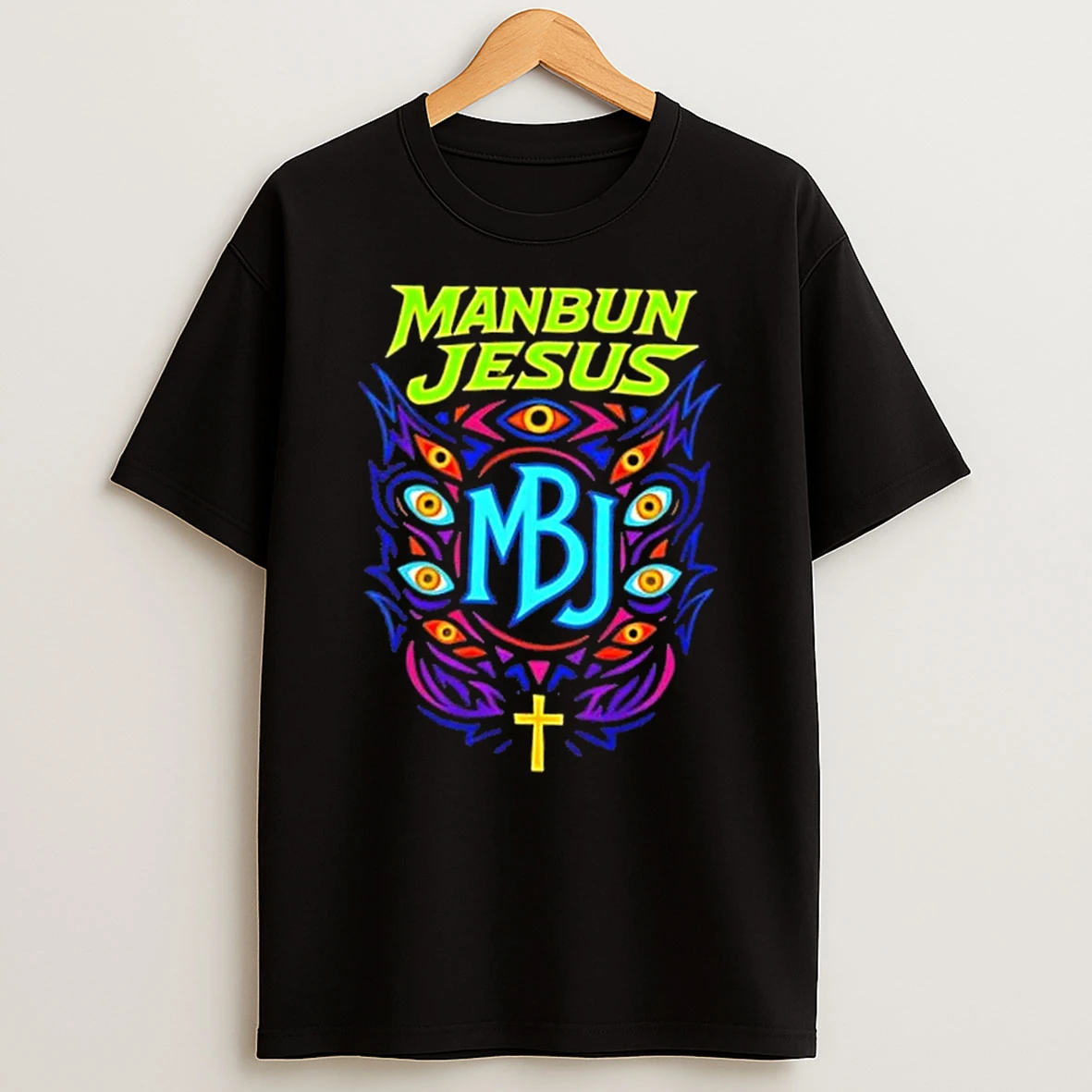 Manbun Jesus Third Eye T Shirt