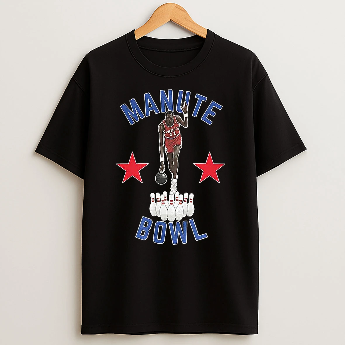 Manute Bol Philadelphia 76ers Basketball Manute Bowl T Shirt