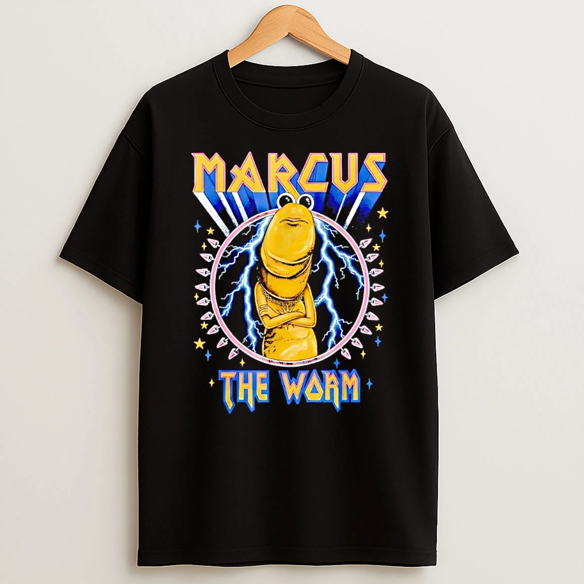 Marcus The Worm Heavy Rock Rockworm Humor Meme T Shirt