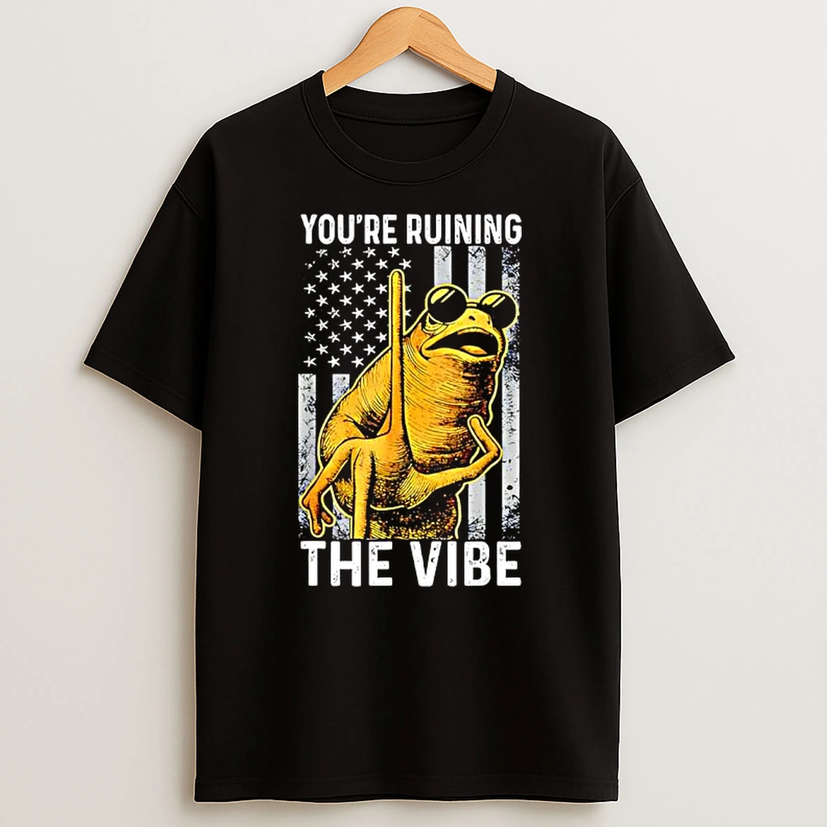 Marcus The Worm Youre Ruining The Vibe American Flag T Shirt