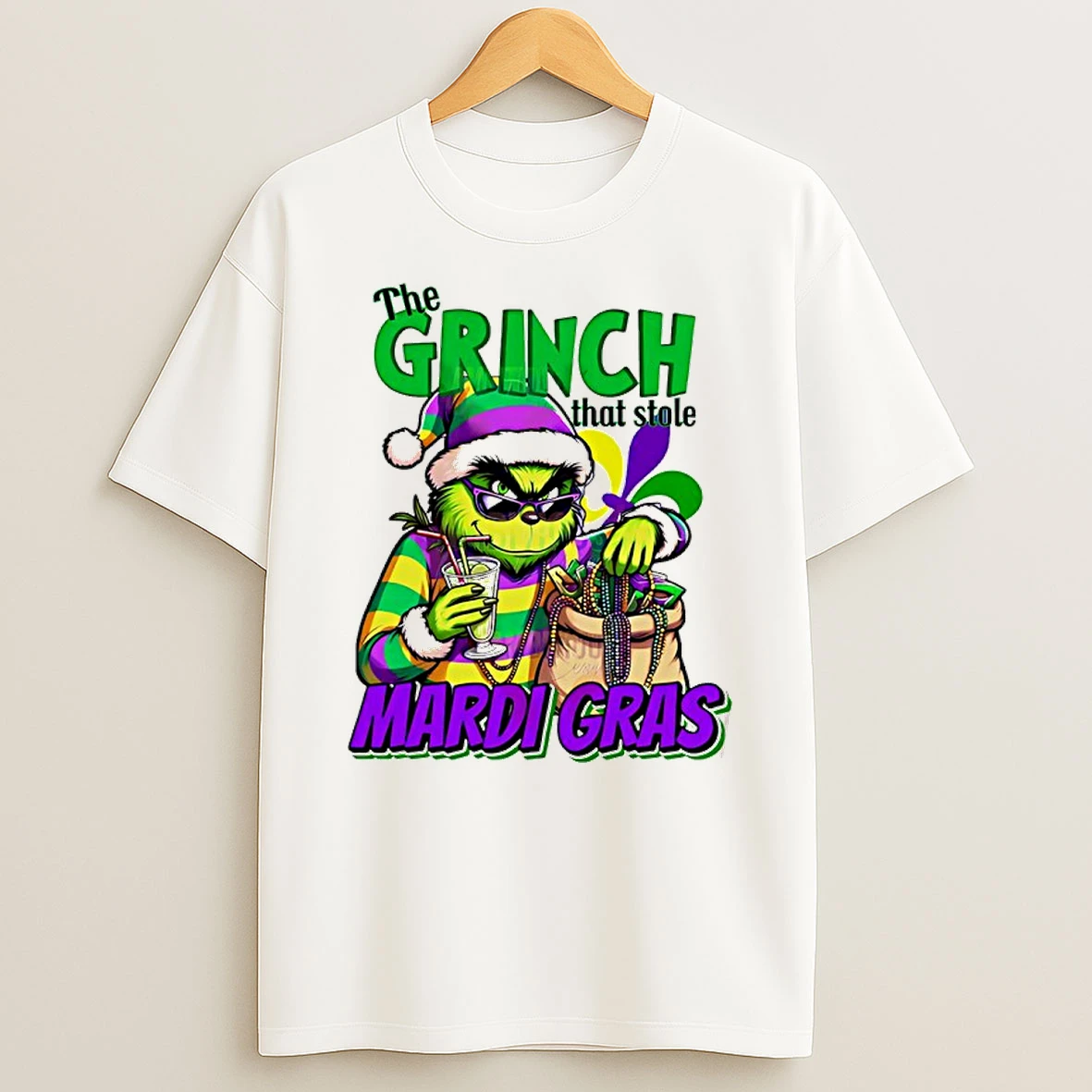 Mardi Gras Grinch That Stole Mardi Gras T Shirt