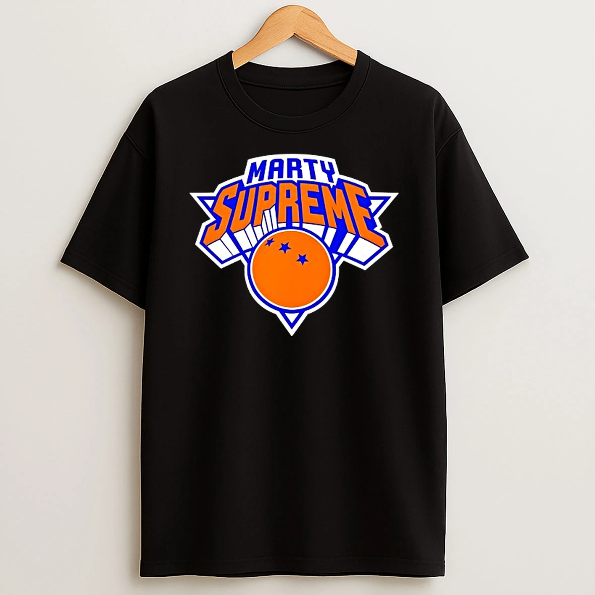 Marty Supreme New York Knicks Logo Parody T Shirt