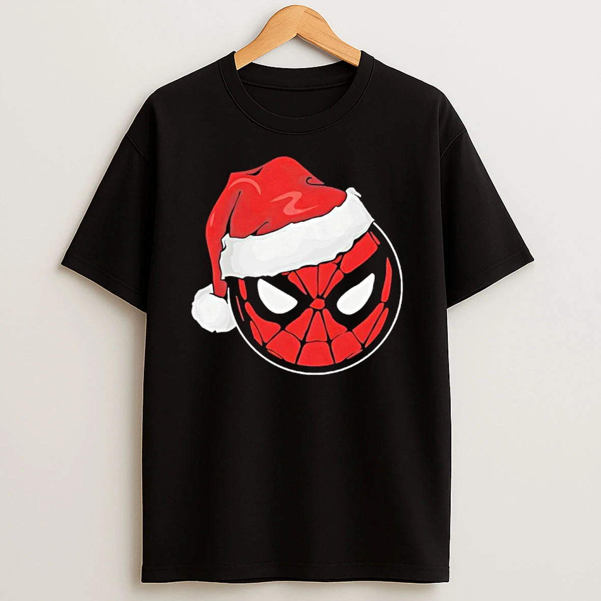 Marvel Spider Man Santa Hat Christmas T Shirt