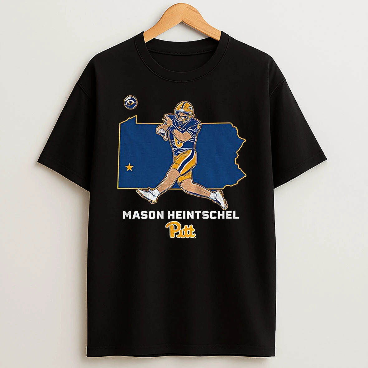 Mason Heintschel State Star Pittsburgh Panthers Football 2025 T Shirt