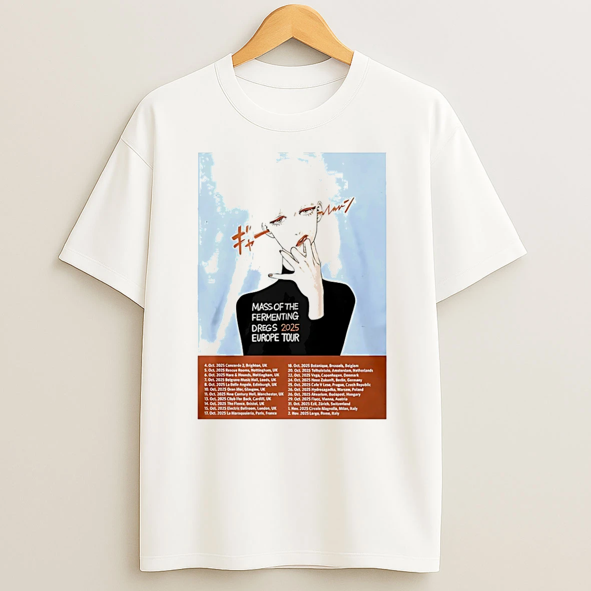 Mass Of The Fermenting Dregs 2025 Europe Tour T Shirt