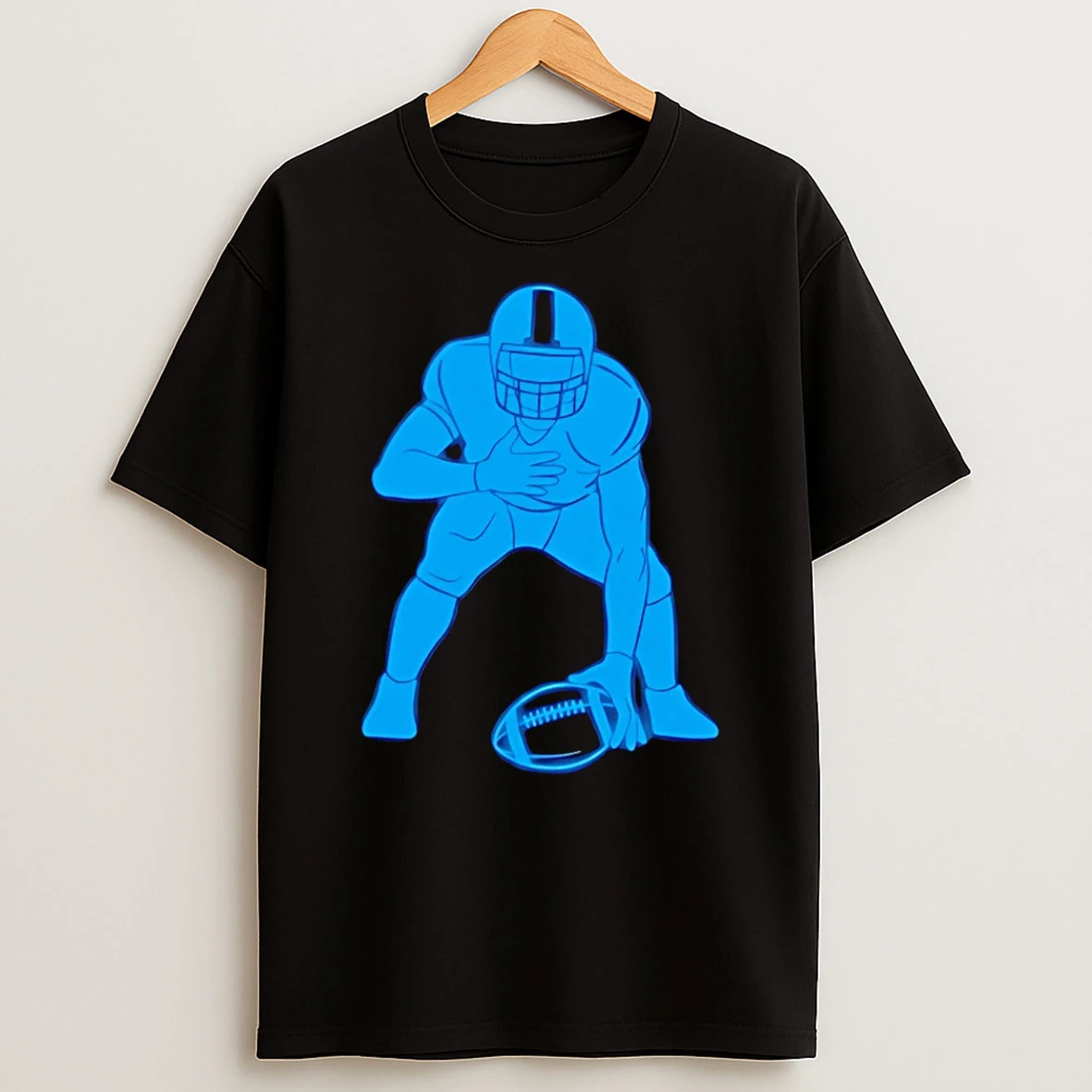 Matthew Staffords Daughter Blue Football T Shirt