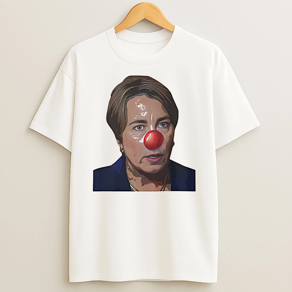 Maura Healey Clown Nose Cartoon Circle Tshirt Hoodie