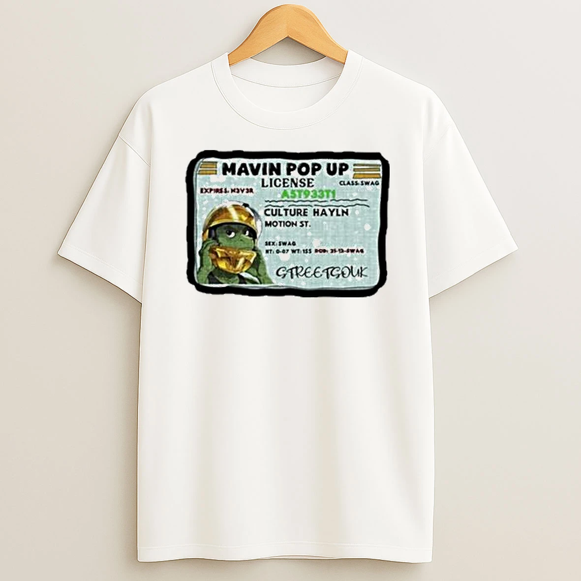 Mavin Pop Up License Graphic T Shirt