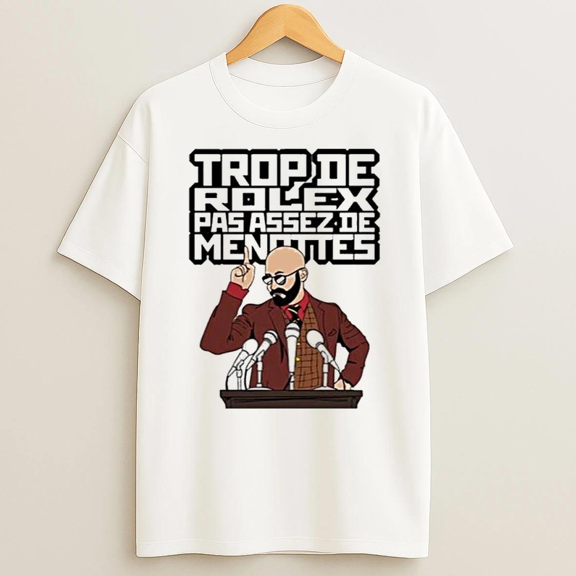 Max Richard Rolex Pas Assez De Menottes Graphic T Shirt