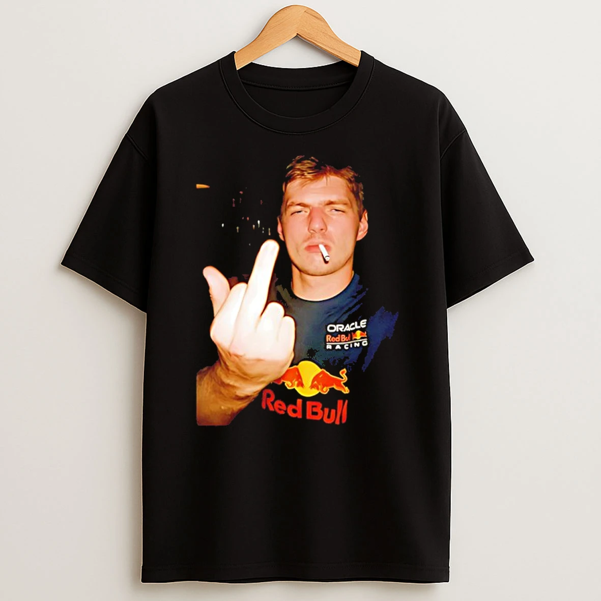 Max Verstappen 2025 F1 Champions Middle Finger T Shirt