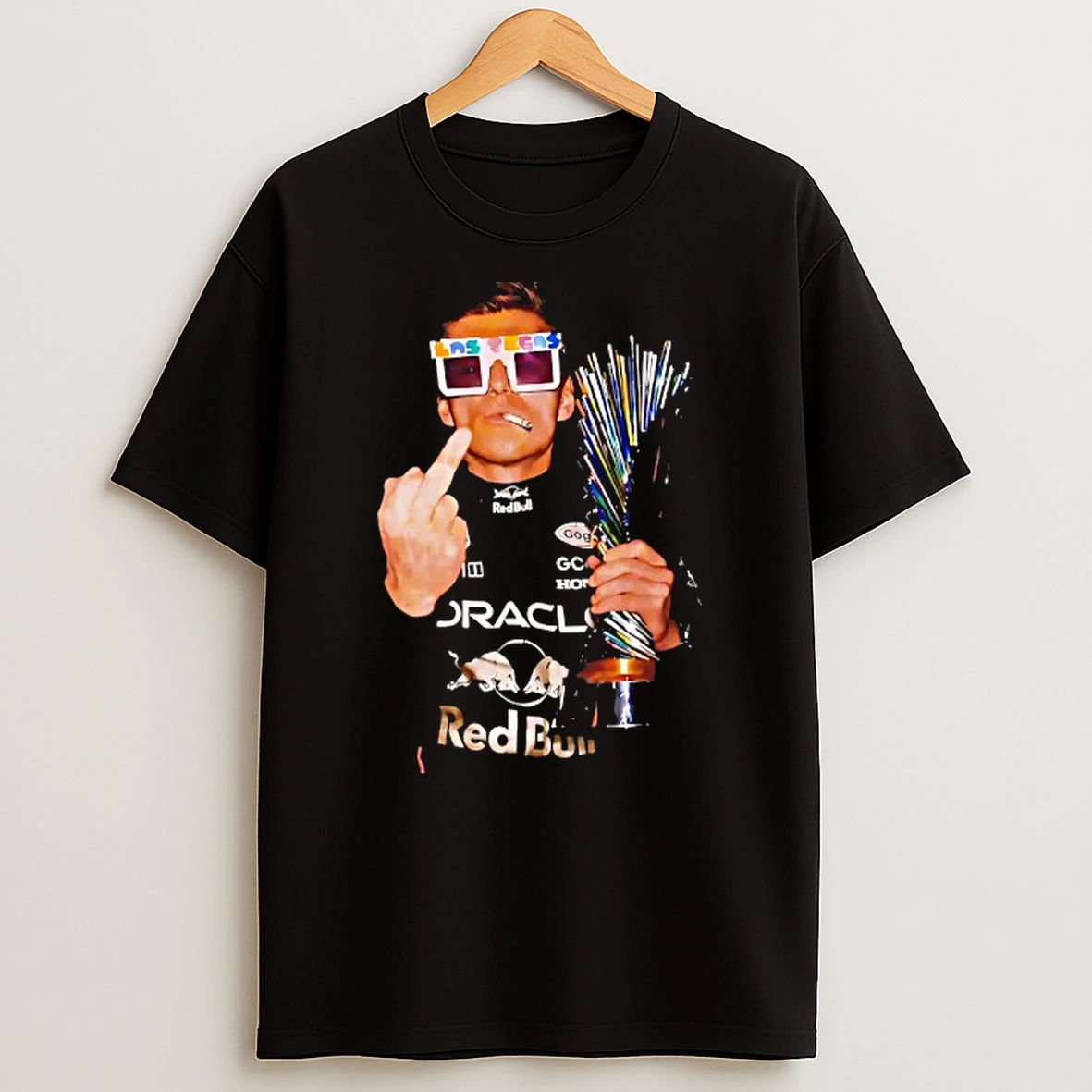 Max Verstappen Pink Lego Sunglasses Middle Finger T Shirt