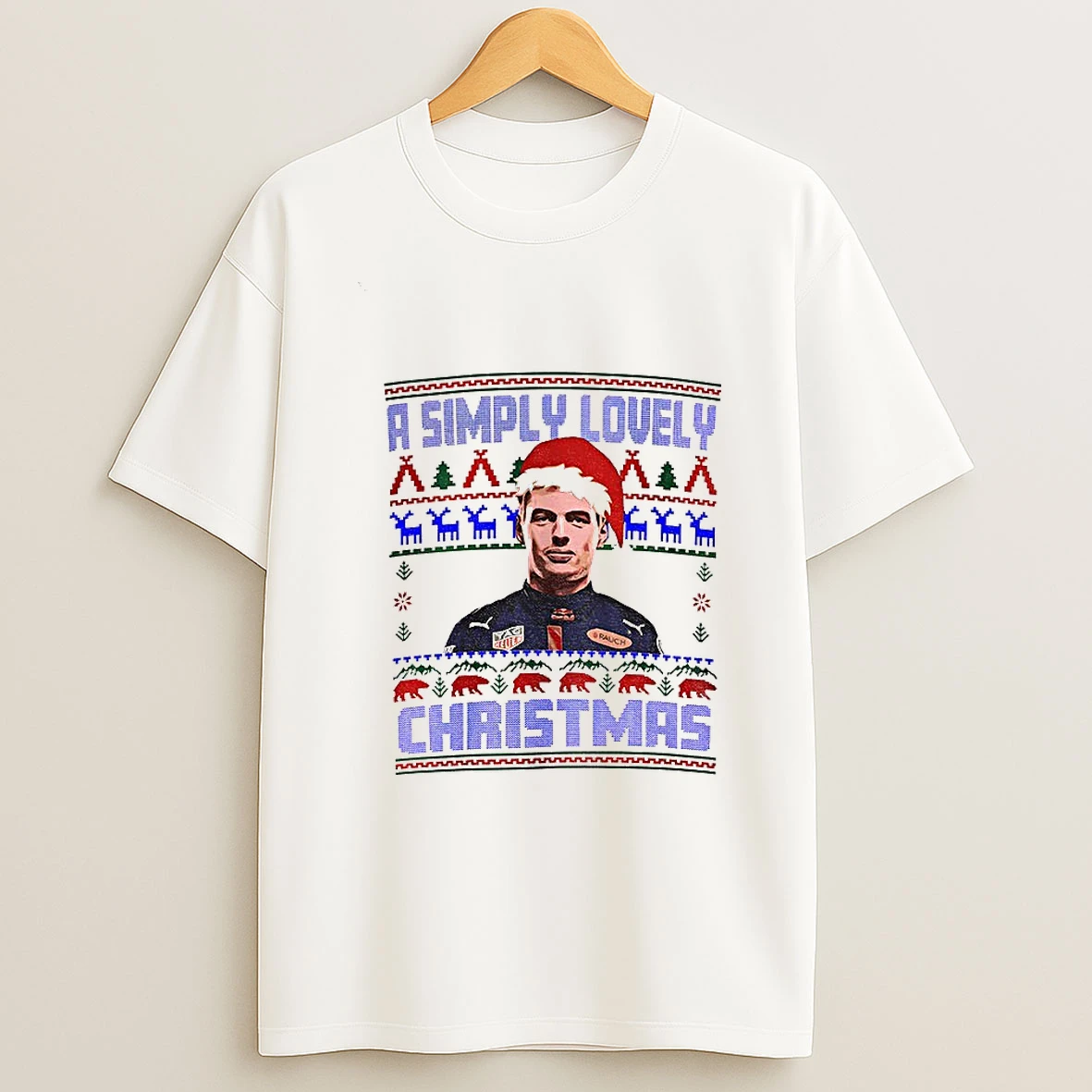 Max Verstappen Santa Hat A Simply Lovely Christmas 2025 T Shirt