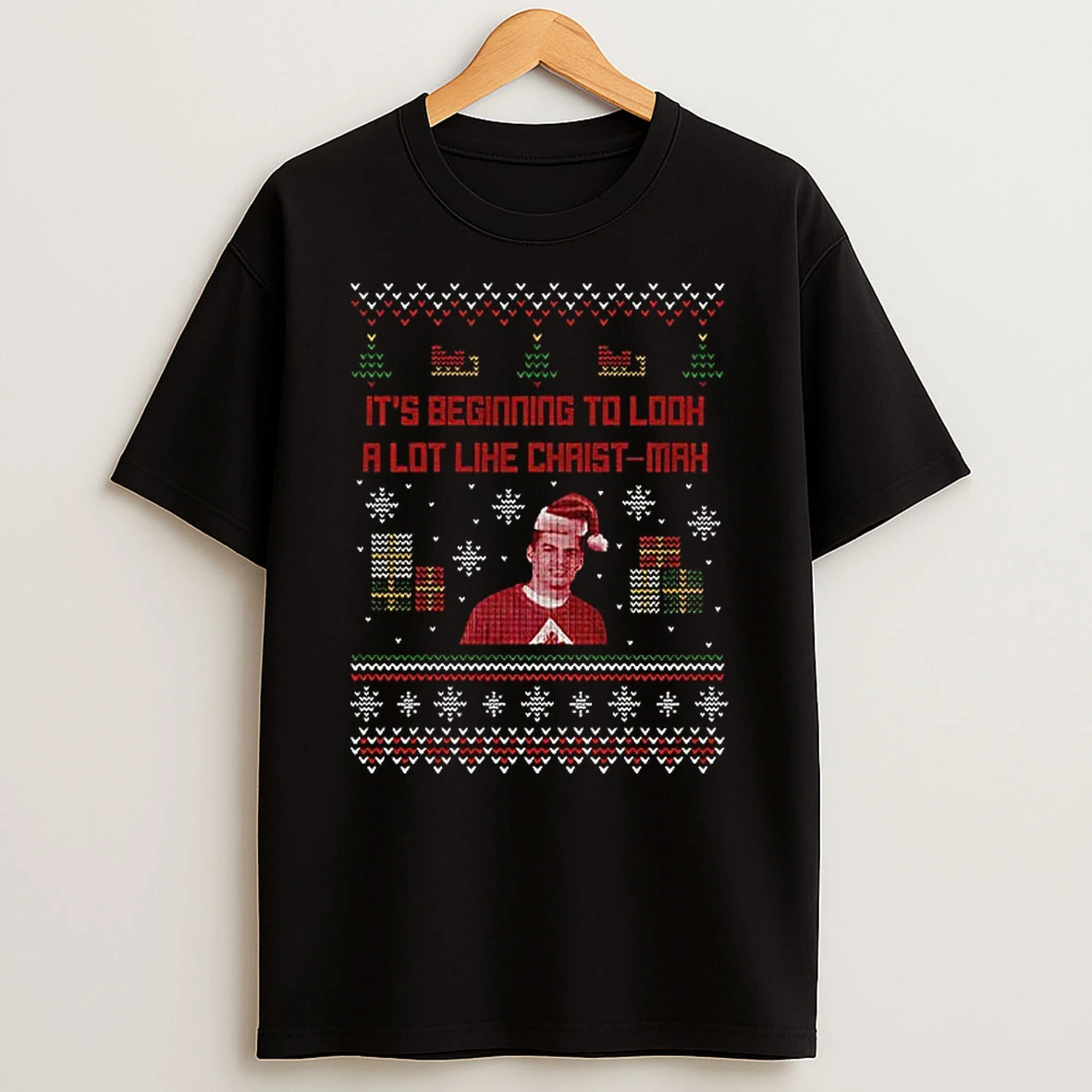 Max Verstappen Ugly Christmas Its Beginning To Look A Lot Like Christ Max T Shirt