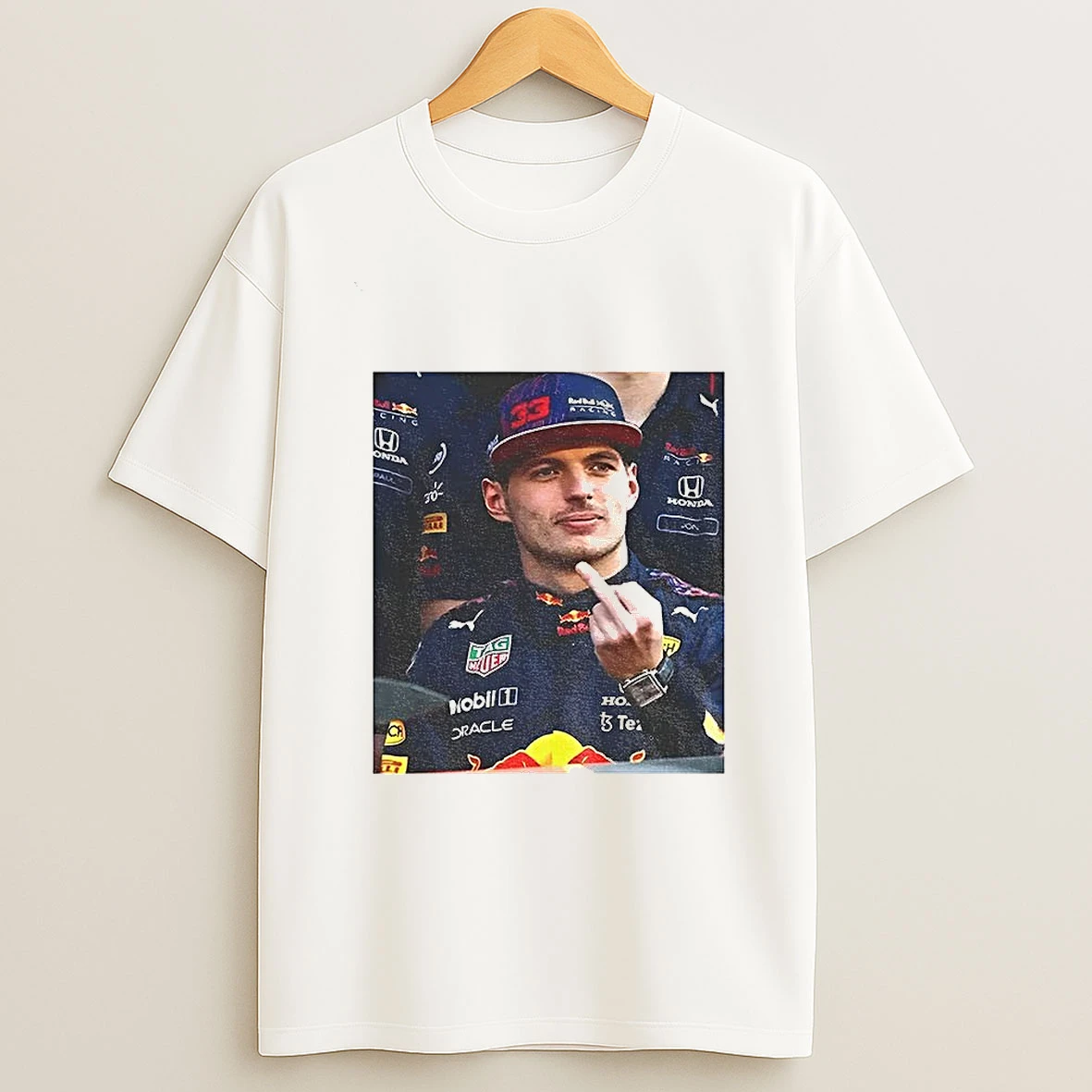 Max Verstappen Middle Finger Formula 1 Racing Meme T Shirt