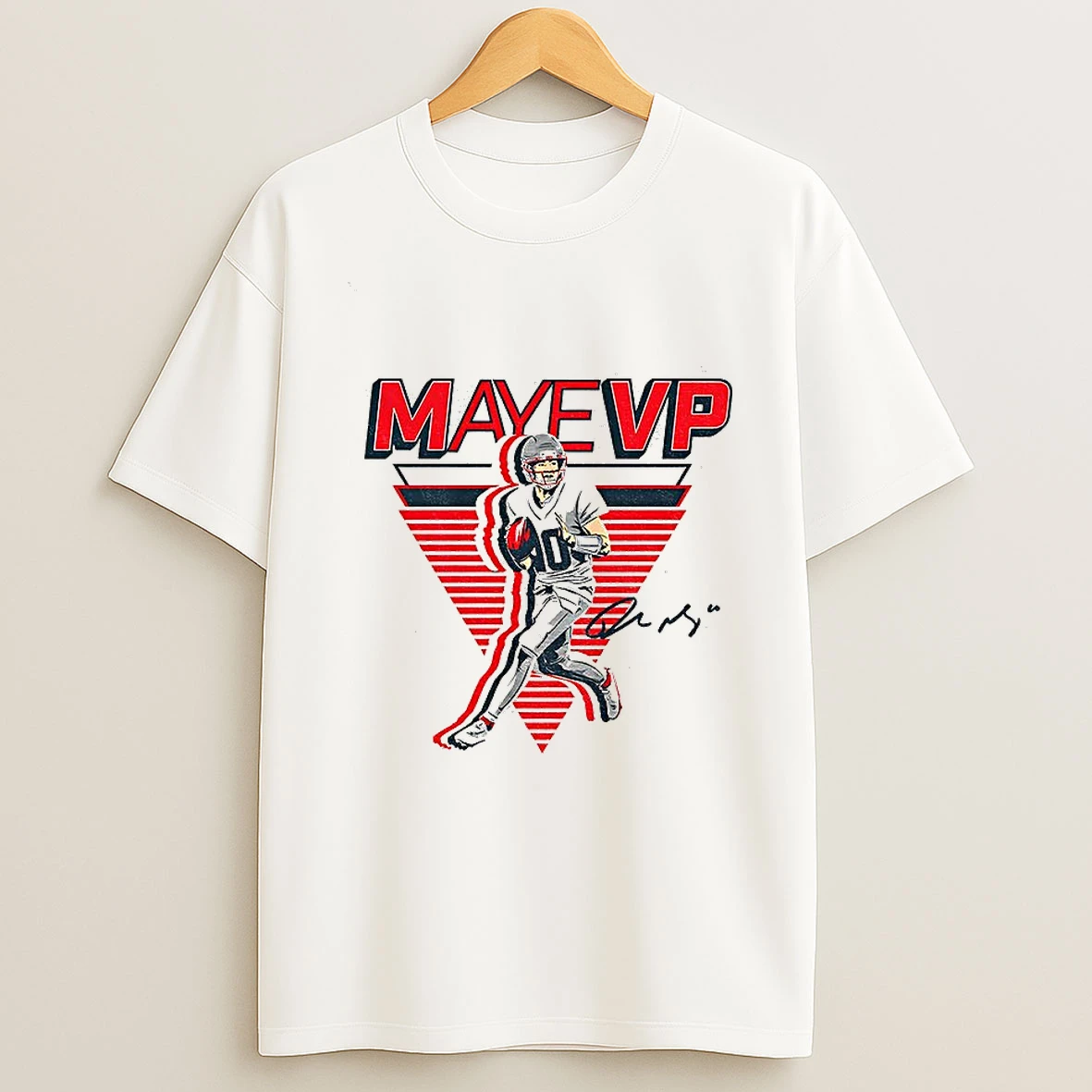 Mayevp Drake Maye Mvp New England Patriots Football Nfl 2025 Signature T Shirt