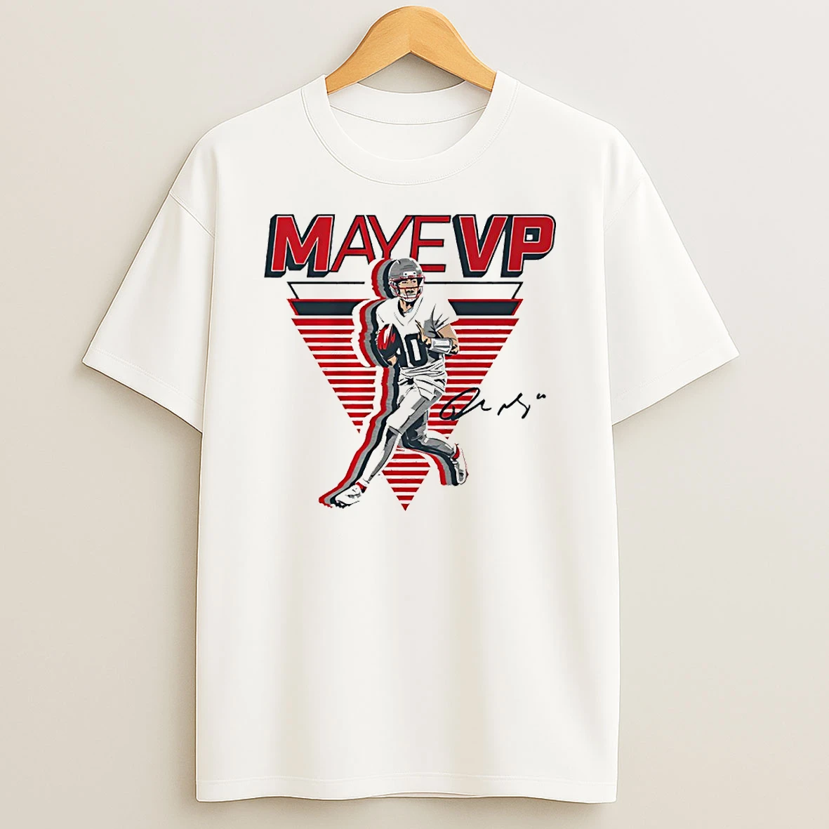 Mayevp New England Patriots Drake Maye Signature Circle T Shirt
