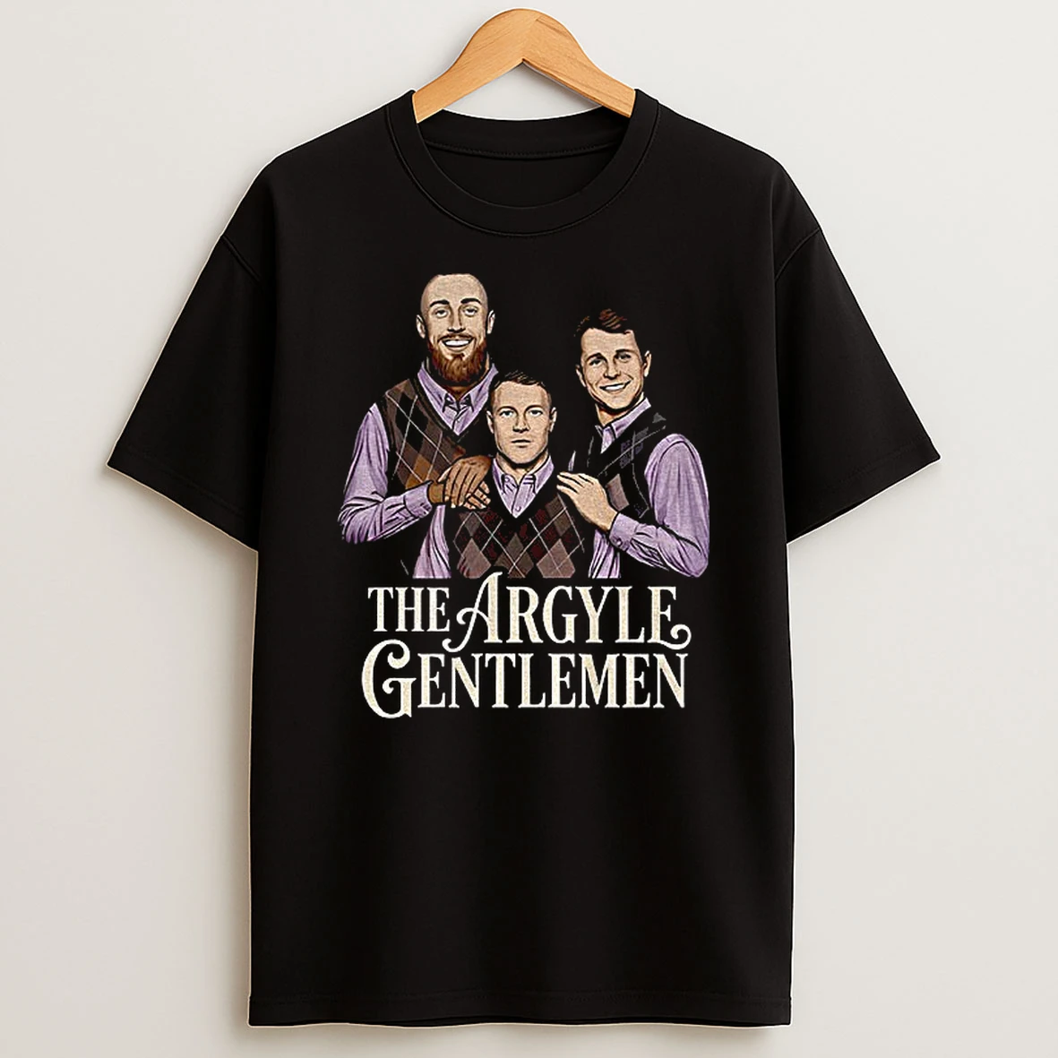 Mccaffrey George Kittle Brock Purdy The Argyle Gentlemen Step Brothers Vintage T Shirt