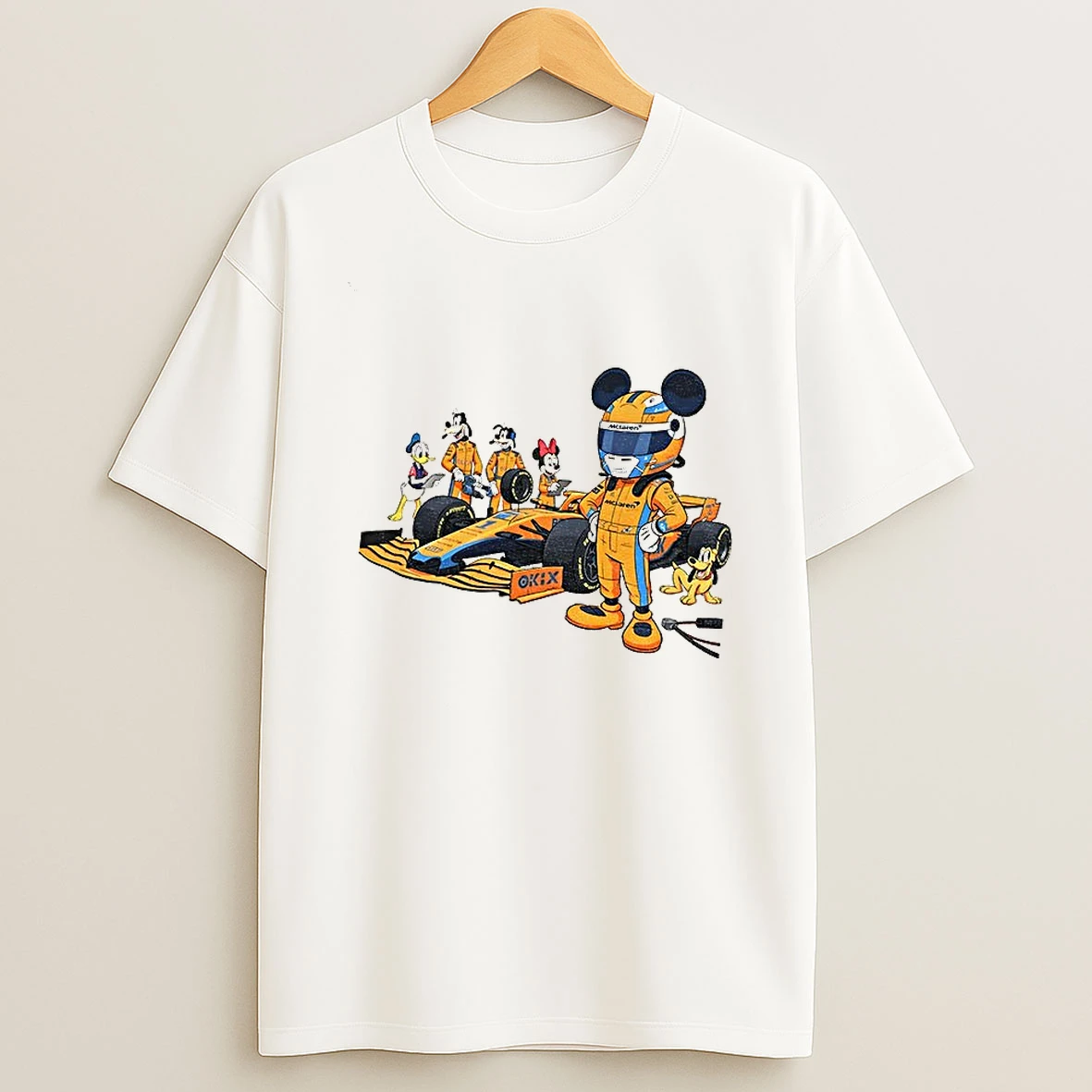 Mclaren Racing Disney All Characters F1 Christmas T Shirt