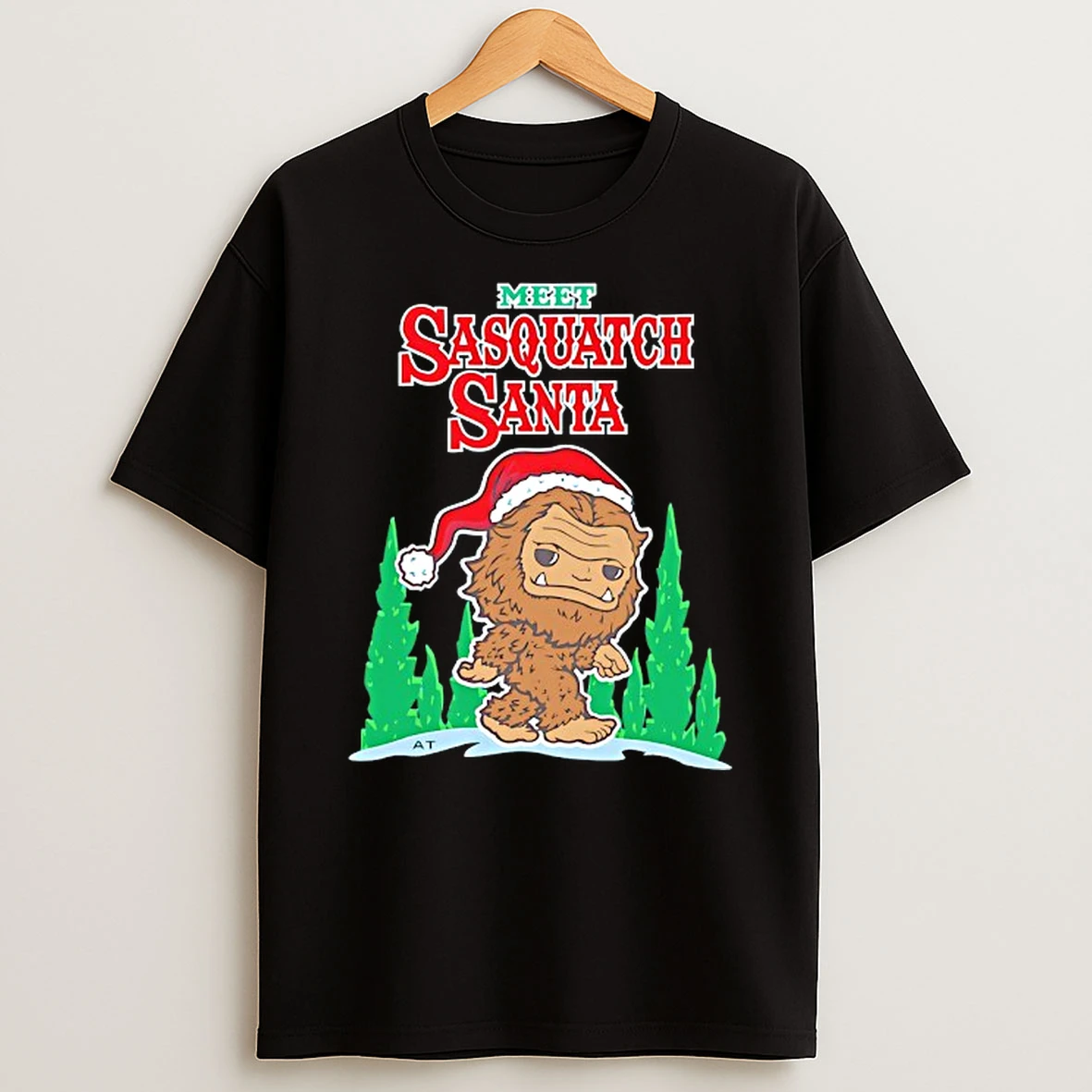 Meet Sasquatch Santa T Shirt