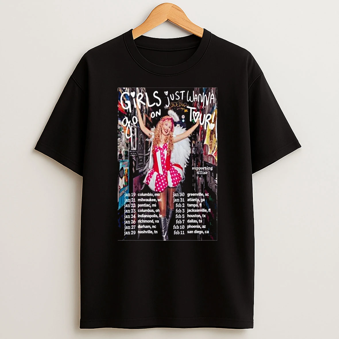 Meg Smith Girls Just Wanna Go On Tour 2026 T Shirt