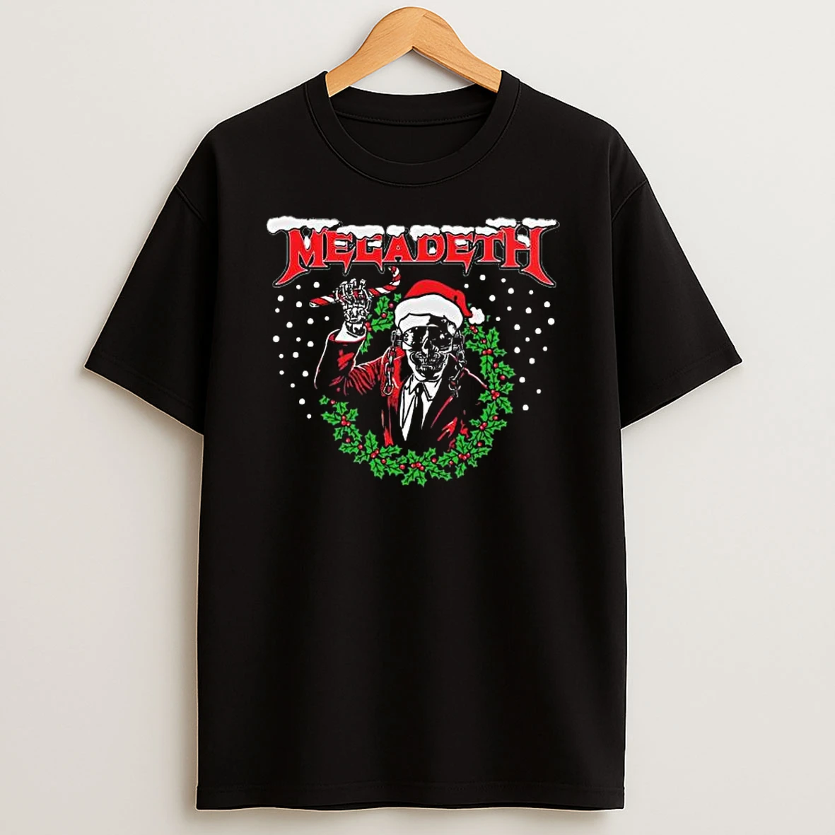 Megadeth Festive Holiday 2025 Vic Christmas T Shirt