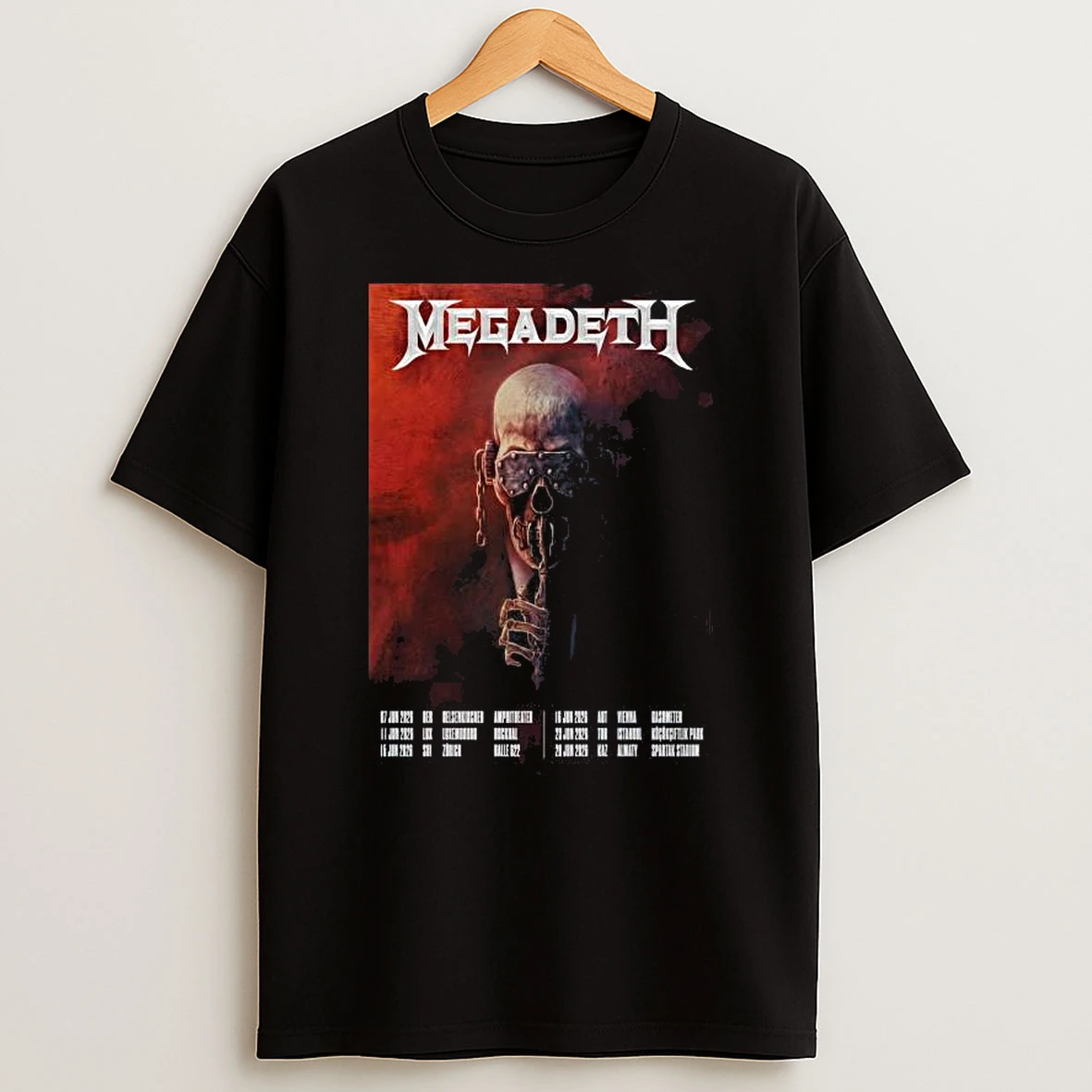 Megadeth June 2026 Tour T Shirt