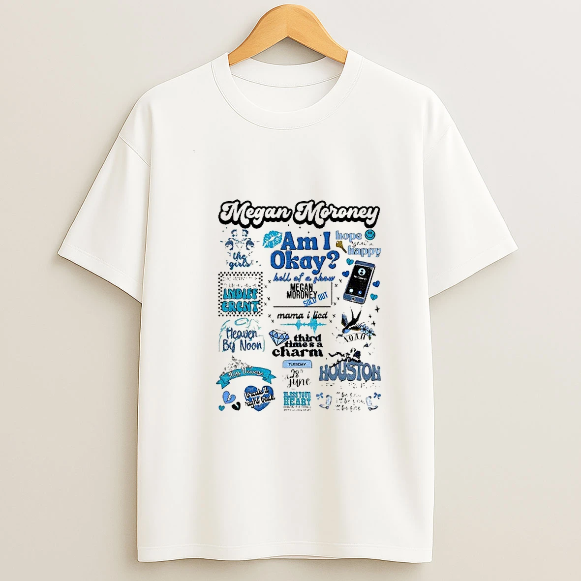 Megan Moroney Am I Okay Third Times A Charm Heaven By Noon T Shirt