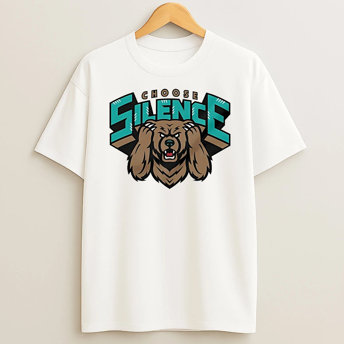 Memphis Grizzlies Choose Silence Logo Circle T Shirt