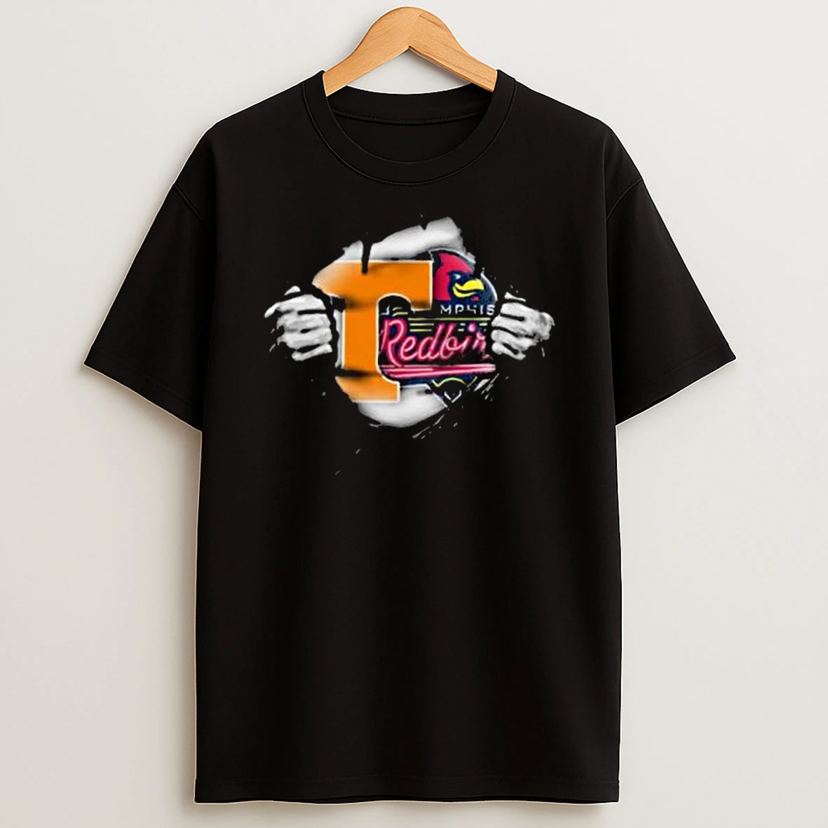 Memphis Redbirds Tearing Through Graphic T Shirt