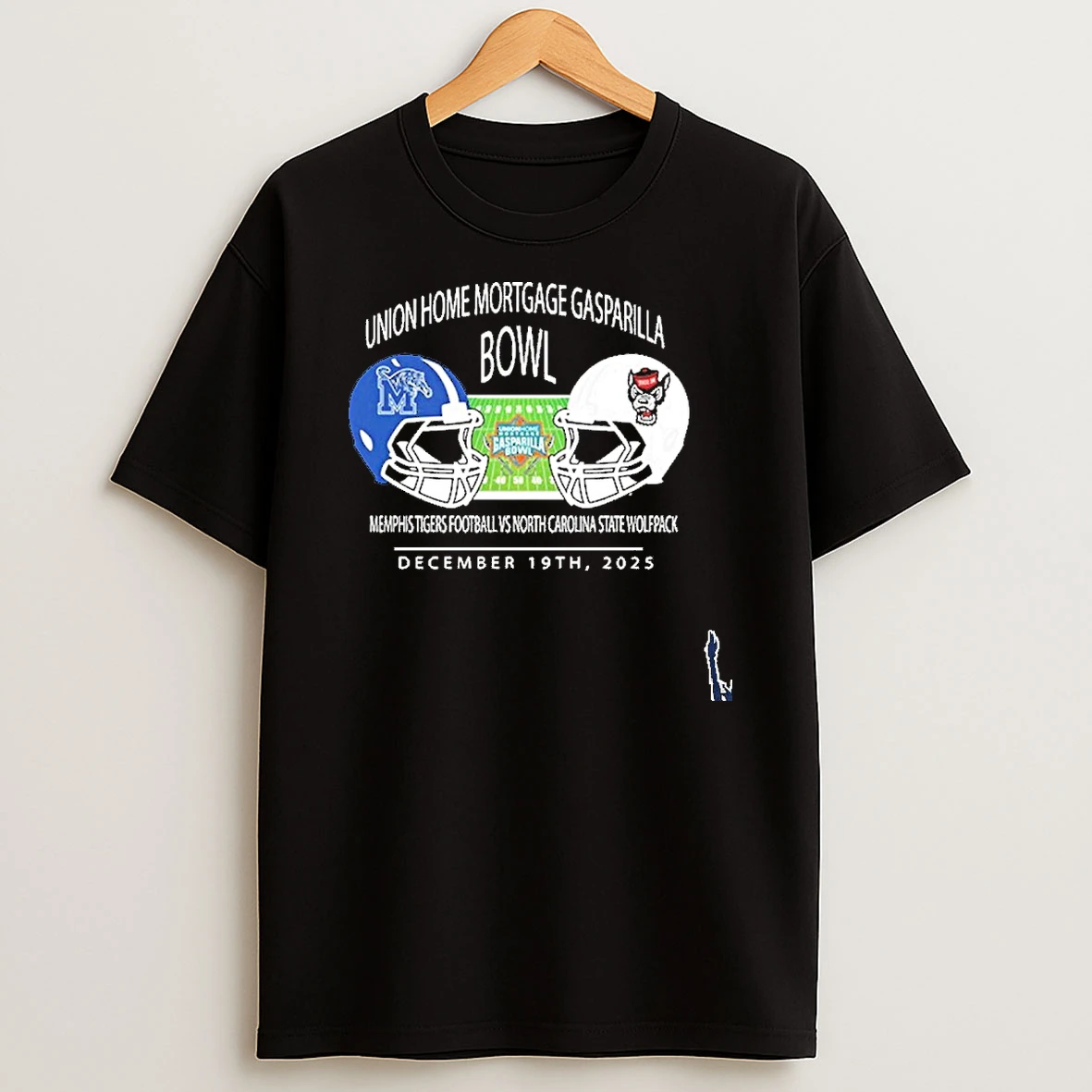 Memphis Tigers Vs Nc State Wolfpack Union Home Mortgage Gasparilla Bowl December 19th 2025 T Shirt