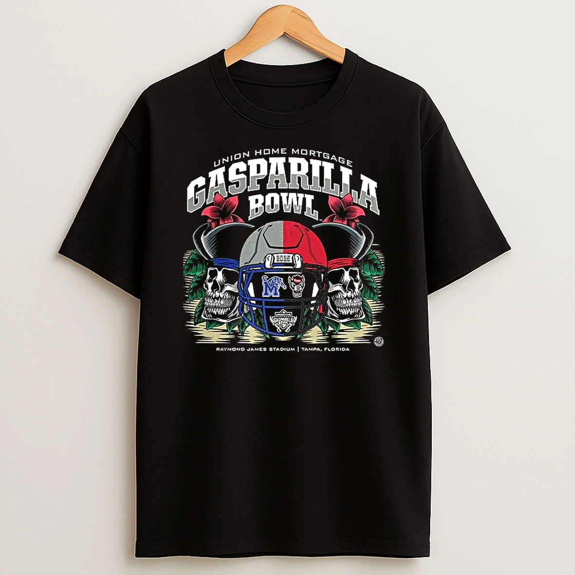 Memphis Tigers Vs Nc State Wolfpack Gasparilla Bowl 2025 T Shirt