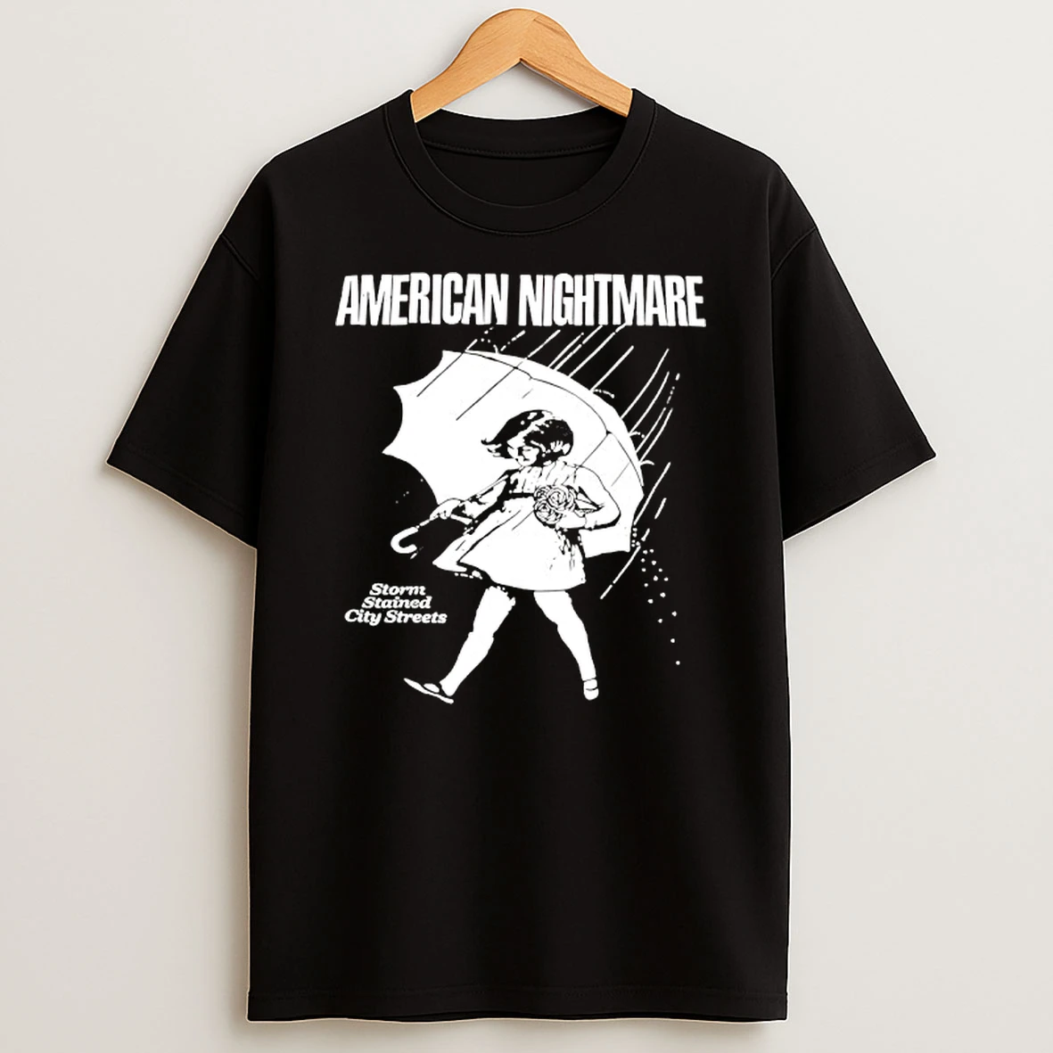 Merican Nightmare Storm Stained City Streets T Shirt
