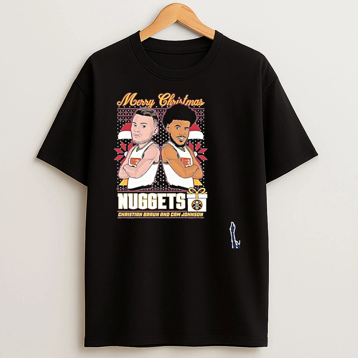 Merry Christmas Denver Nuggets Braun Johnson T Shirt