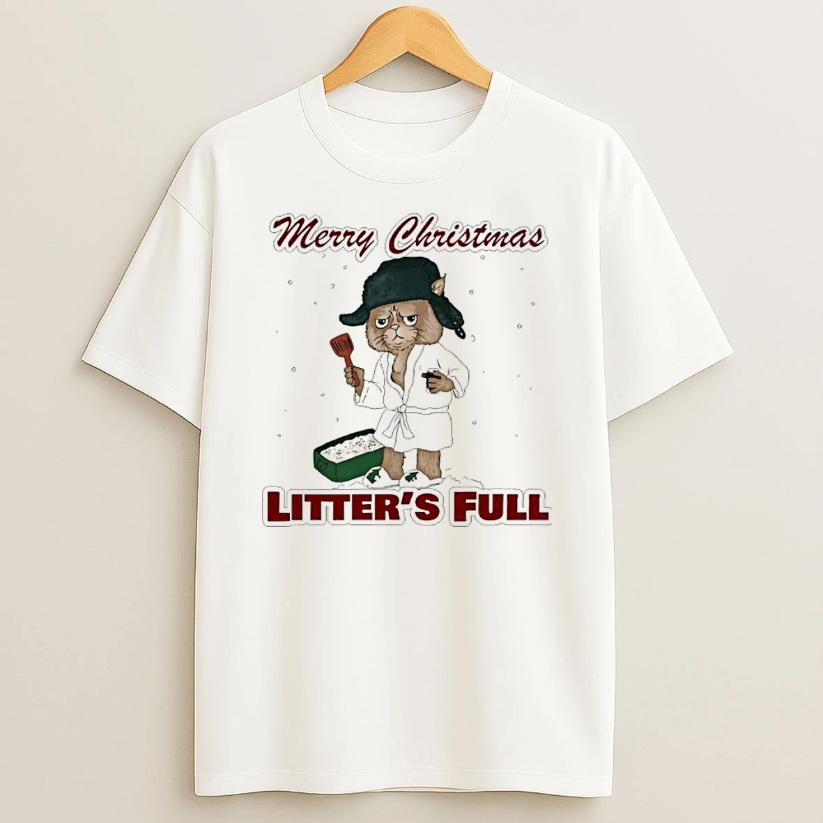 Merry Christmas Litters Full T Shirt