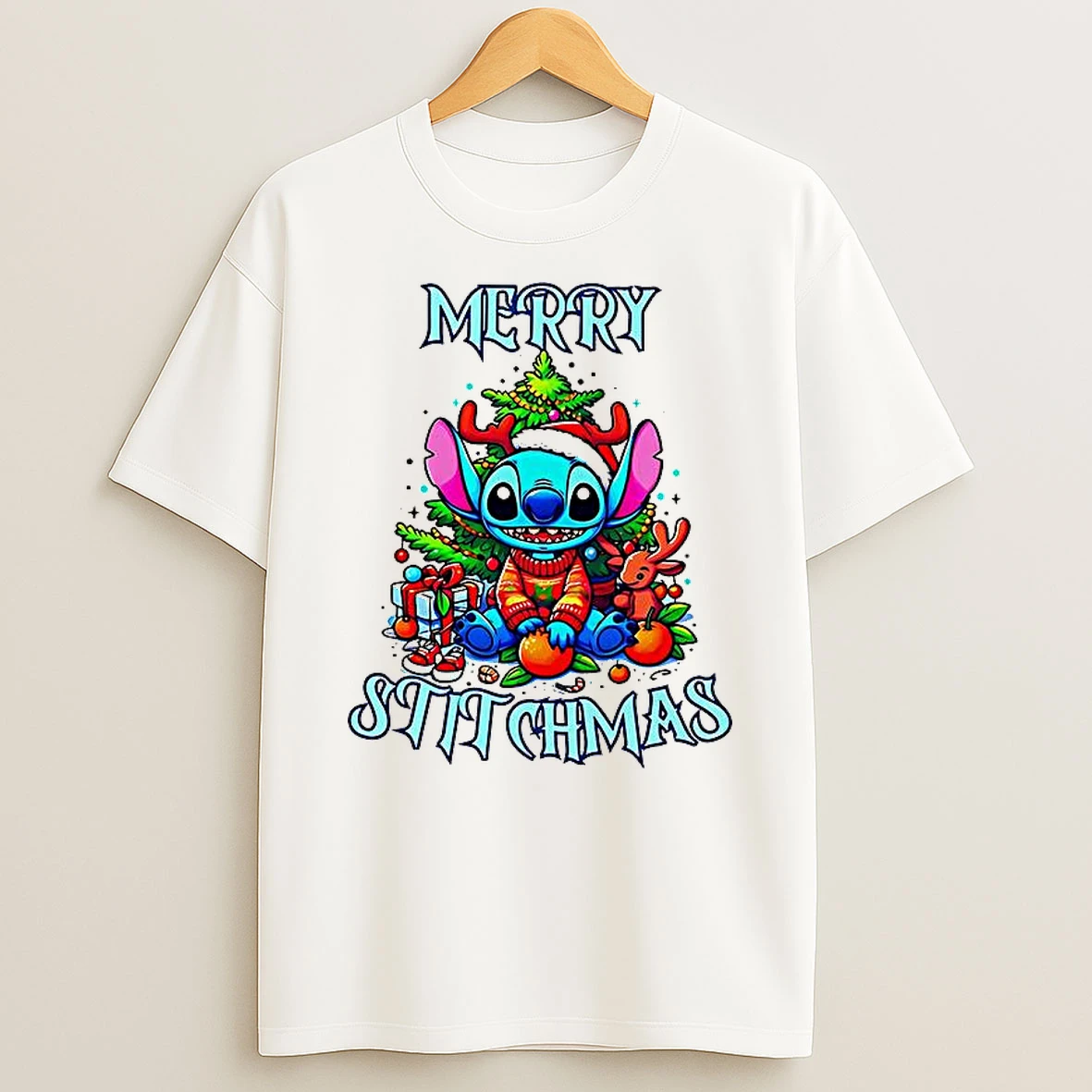 Merry Stitchmas Tree T Shirt