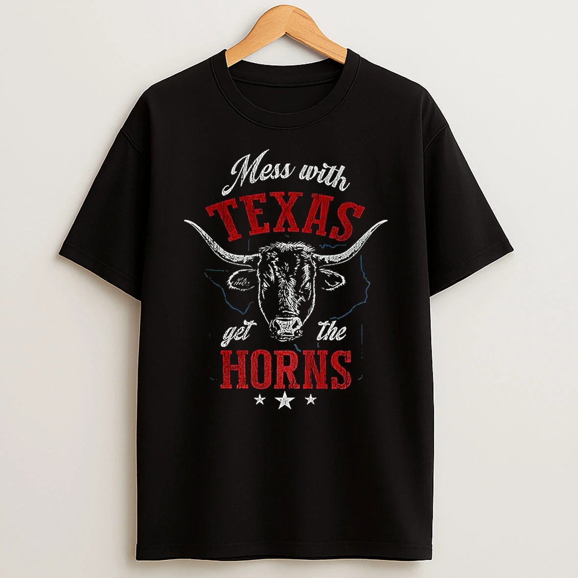 Mess With Texas Get The Horns T Shirt