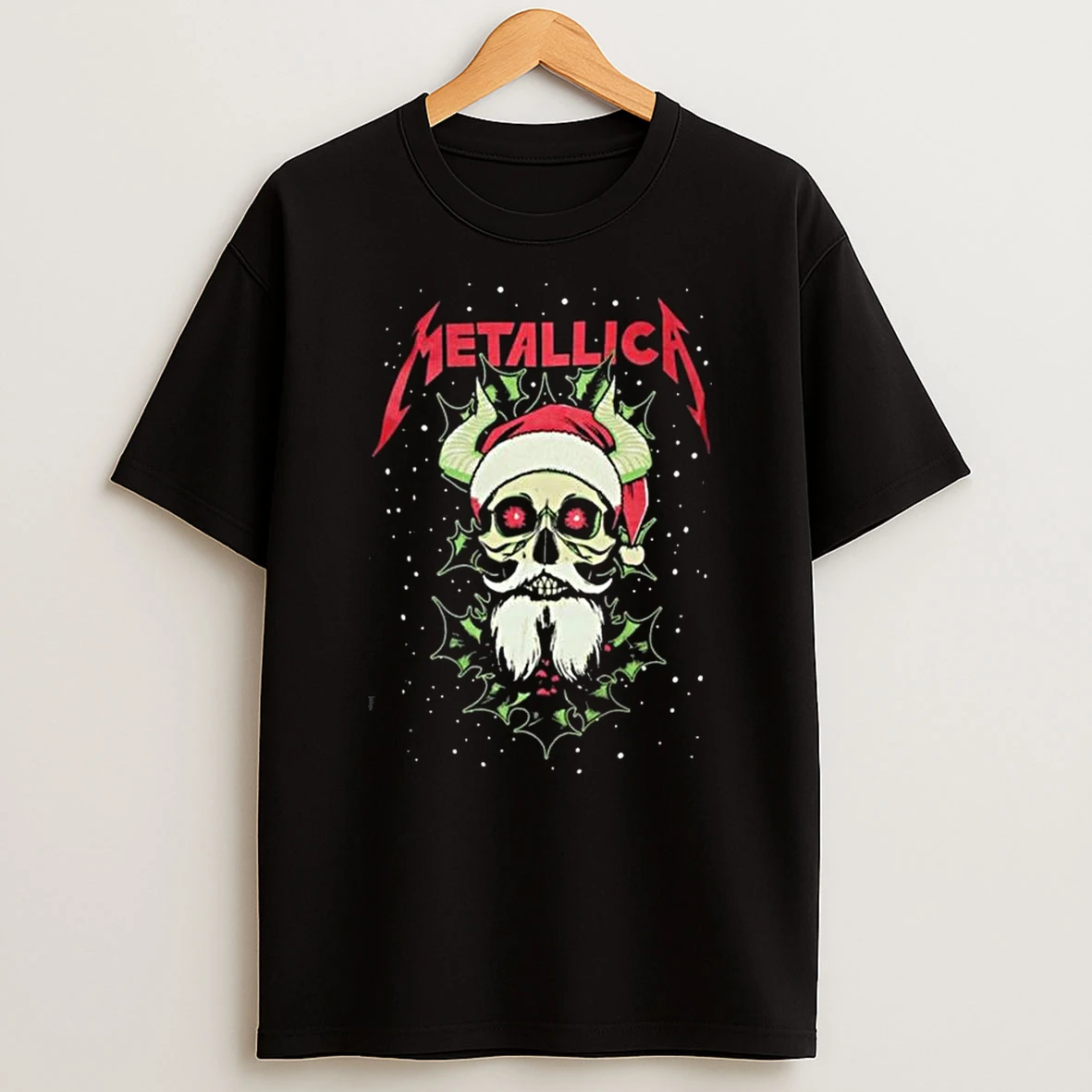 Metallica Santa Horns 2025 T Shirt