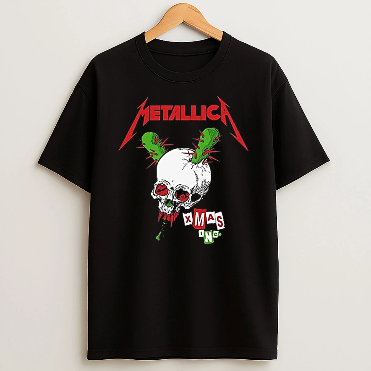 Metallica Xmas Inc Skull Holiday Style 2025 T Shirt