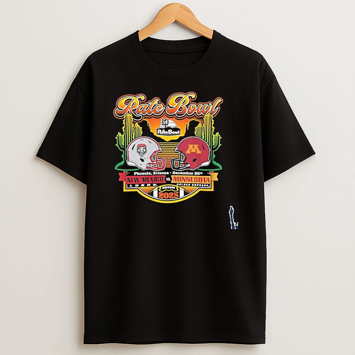 Mexico Lobos Vs Minnesota Golden Gophers 2025 Rate Bowl Horizon Matchup T Shirt