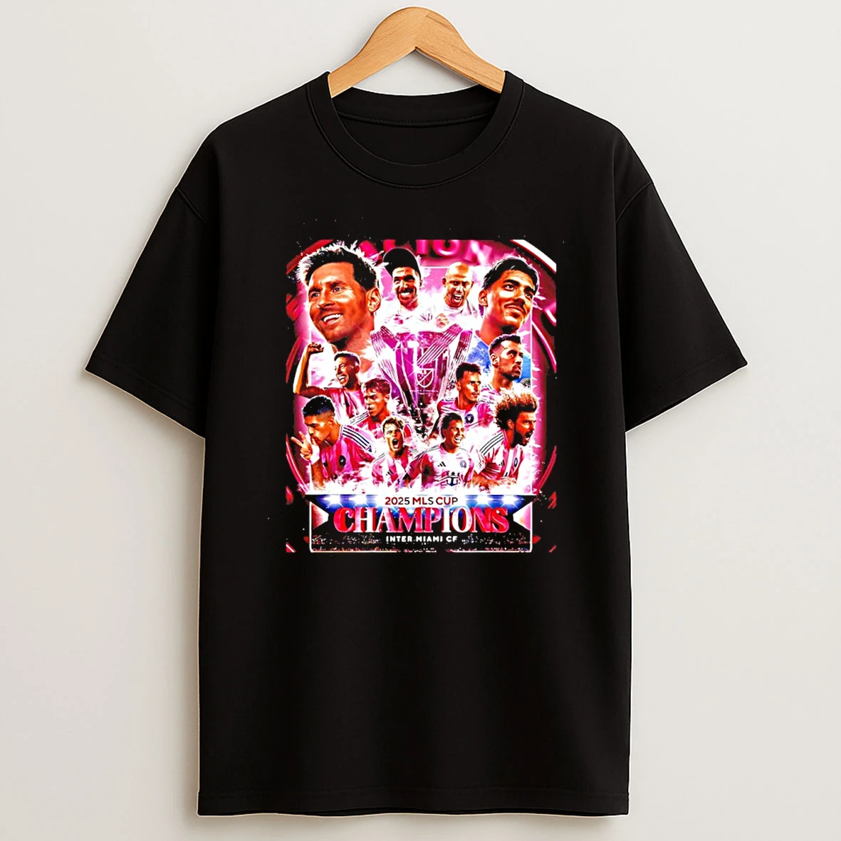 Miami Cf 2025 Mls Cup Champions Trophy T Shirt