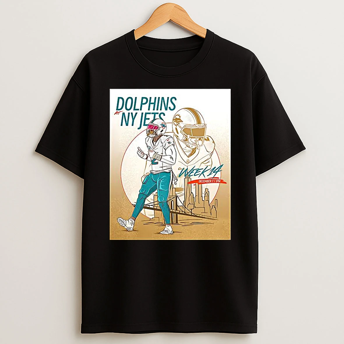 Miami Dolphins Vs New York Jets Week 14 T Shirt