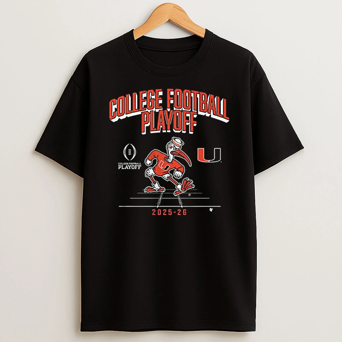 Miami Football 2025 Cfp Mascot T Shirt