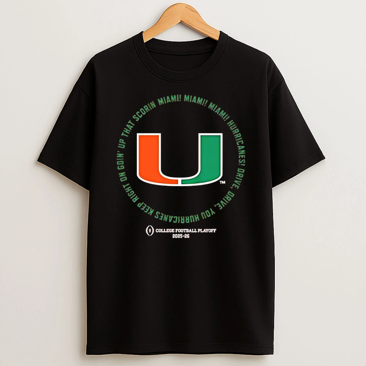Miami Hurricanes 2025 2026 College Football Playoff Fight Song T Shirt