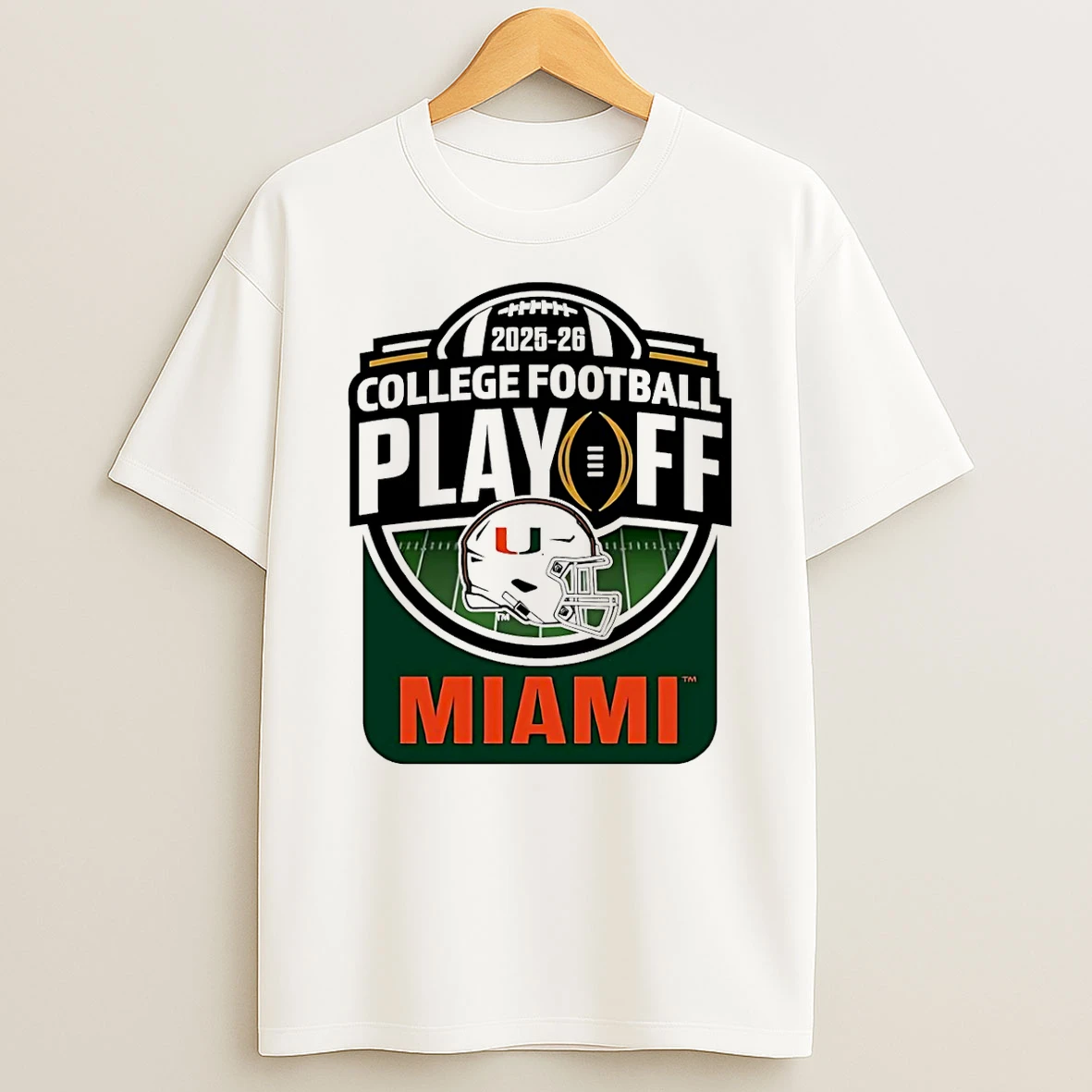 Miami Hurricanes 2025 26 Cfp College Football Playoffs Helmet T Shirt